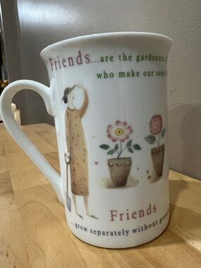 Spice of Life FRIENDS Porcelain Coffee Mug SIGNED Judith Glover- NEW